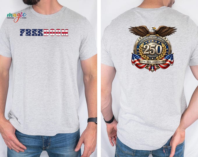 250th Anniversary USA Flag Tshirt, 1776-2026 Patriotic Freedom Tee, American Flag Outfit, Independence Day Top