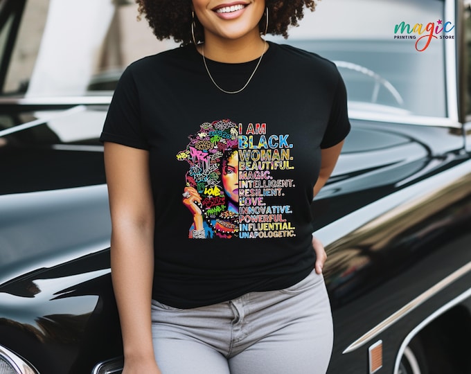Black Woman Empowerment Shirt, Afrocentric Culture Tshirt, Juneteenth Human Rights Tee,
