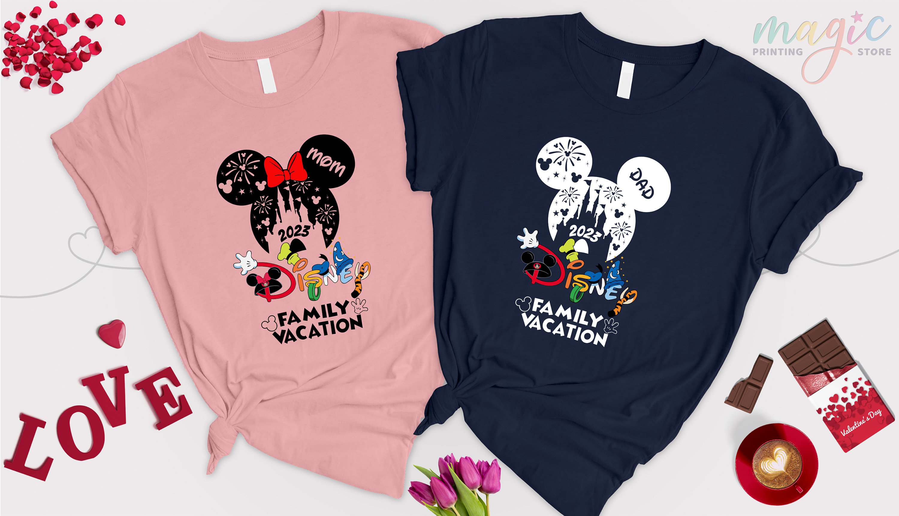 Custom Disney Family Vacation 2023, Disney Family Trip 2023, Custom Disney Matching Shirts