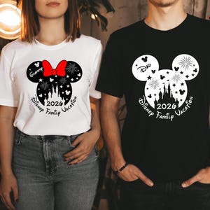 Custom Disneyworld Shirts, Personalized Disneyland Shirt, Matching Disney Tee, Mickey Minnie Shirt, Disney Family Trip