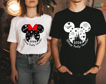 Custom Disneyworld Shirts, Personalized Disneyland Shirt, Matching Disney Tee, Mickey Minnie Shirt, Disney Family Trip