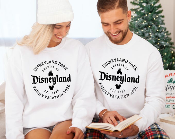 Disneyland Park Sweatshirt, Disney Family Vacation Sweater 2026, Disneyland Est 1955 California, Disneyland Hoodıe