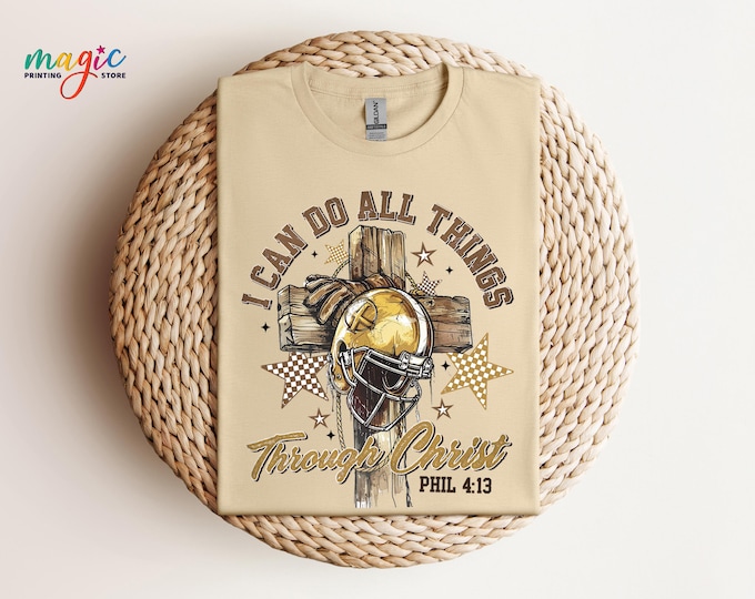 Fall Football Tshirt, Christian Fall Shirt for Player,Bible Game day Shirt, Religious Football Shirt, Fall Season Sports Shirt,Football Gift