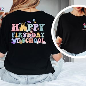 Custom Name Teacher Tshirt, Personalized First Day of School Shirt, Teacher Back to School Shirt, Teacher Appreciation, Custom teacher Gift