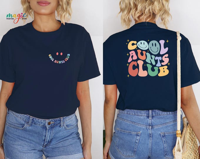 Cool Aunts Club Shirt, Cool Auntie T-shirt, Birthday Gift For Aunt