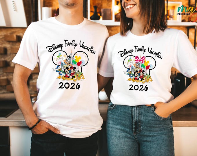 Disney Family Vacation 2026 Shirt, Family Disneyworld Shirt, Disneyland Shirt, Disney Trip Tshirt, Disneyworld Vacation Shirt