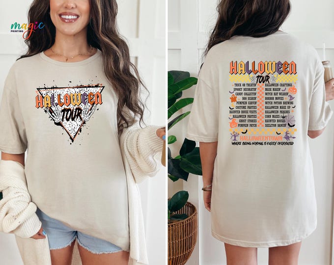 Halloween Tour Shirt, Funny Ghost Shirt, Halloween Spooky Shirt, Funny Halloween Things Gift, Halloween  Horror Shirt, Halloween Tee