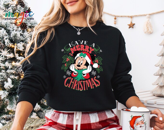 Retro Mickey Christmas Sweatshirt, Mickey's Very Merry Christmas Party Sweater, Disney Christmas Hoodie, Holiday Gift