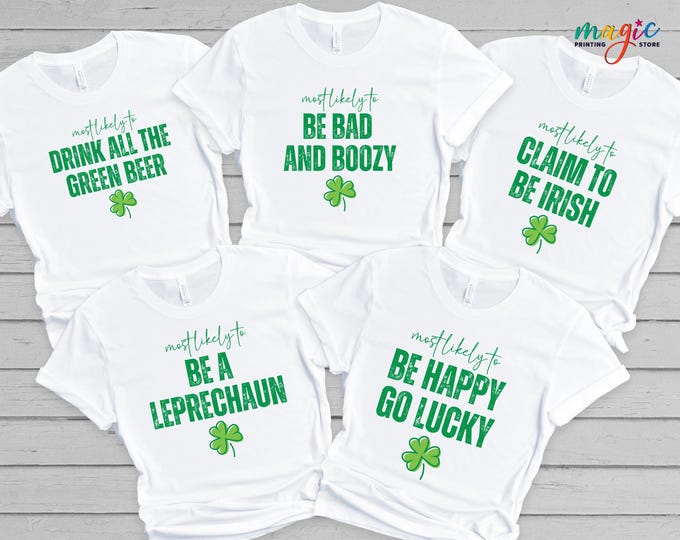 Matching St Patricks Day Shirts, St Paddy Group Shirt, Lucky Shamrock Party Gift, Irish Day Shirt
