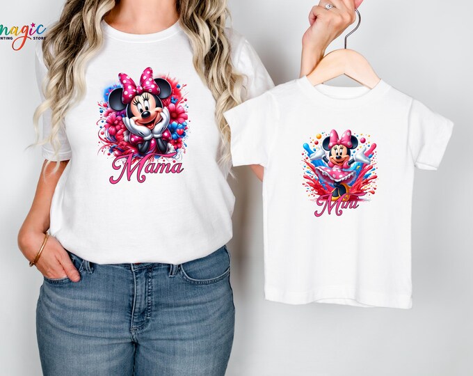 Disney Mama Mini Shirt, Minnie Mama Mini Shirt, Minnie Mouse Mom Tee, Disney Mothers Day Shirt, Disney Family Matching Tee, Disney Character