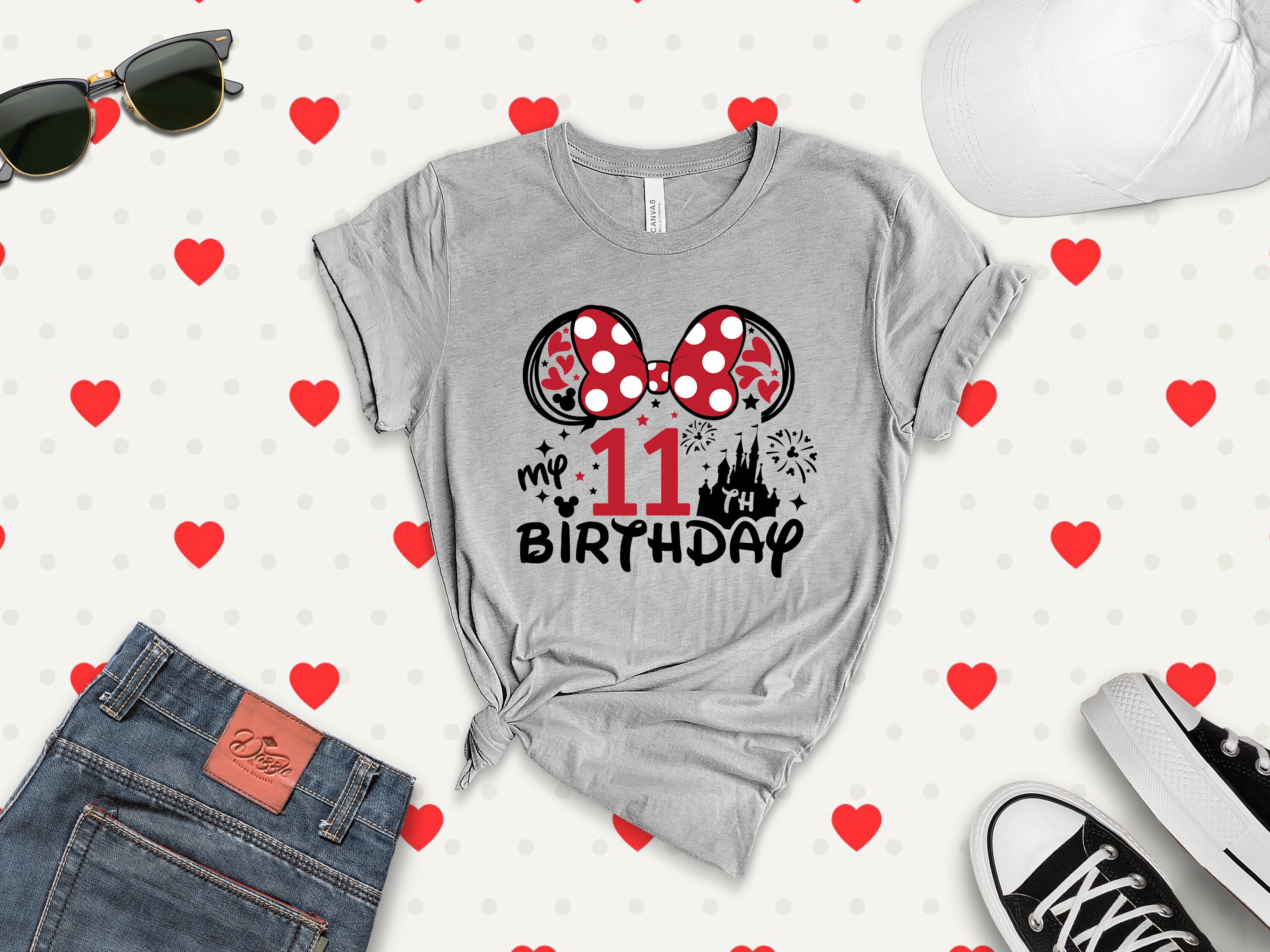 11th Birthday Shirt Girls Birthday Outfit 11 Year Old Girl 11th Birthday  Gifts Cute Birthday Girl Shirt