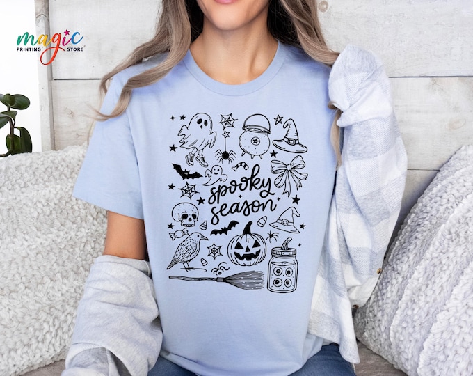 Spooky Season Goose Shirt, Funny Halloween Animal Shirt, Funny Goose Pumpkin Shirt, Halloween Gift for Family, Halloween Costume Shirt