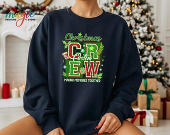 Custom Christmas Crew Sweater, Personalized Making Memories Sweatshirt, Family Vacation Gift