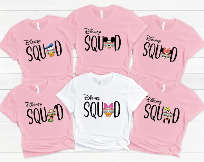 Mickey and Friends Squad Shirt, Disneyworld Family Shirt, Disneyland Vacation Gifts