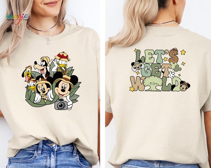 Lets Get Wild Shirt, Disney Safari Shirt, Animal Kingdom Shirt,Family Safari Shirt, Disney Vacation Shirt, Family Trip Shirt,Wild Life Tour