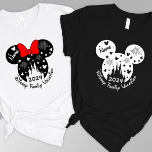 Custom Disneyworld Shirts Family, Personalized Disneyland Shirt,Matching Disney Tee,Mickey Minnie Shirt,Family Shirt for Disney,Gift For Her