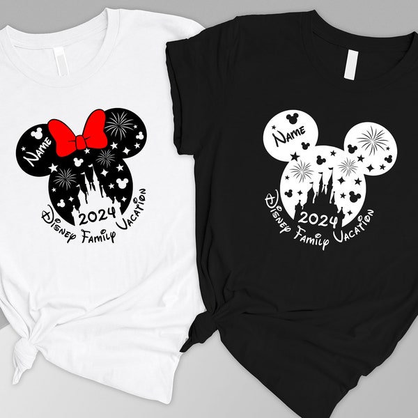 Custom Disneyworld Shirts Family, Personalized Disneyland Shirt,Matching Disney Tee,Mickey Minnie Shirt,Family Shirt for Disney,Gift For Her