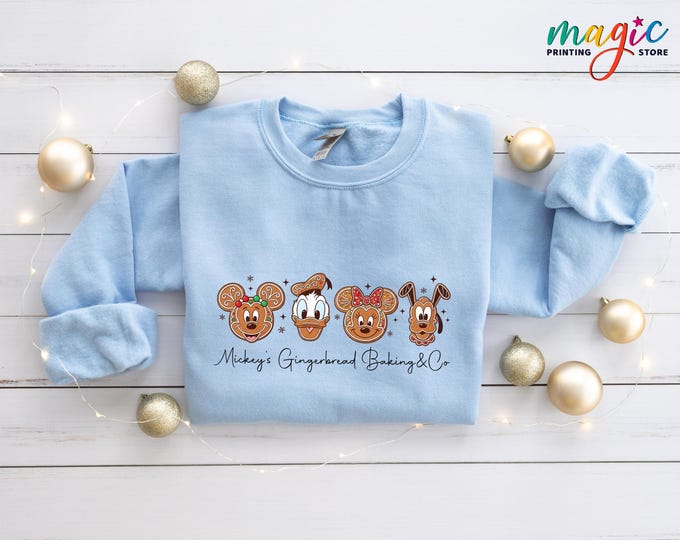 Disneyland Characters Christmas Sweatshirt, Christmas Cookies Shirt, Mickey and Friends Xmas Hoodie, Holiday Gifts