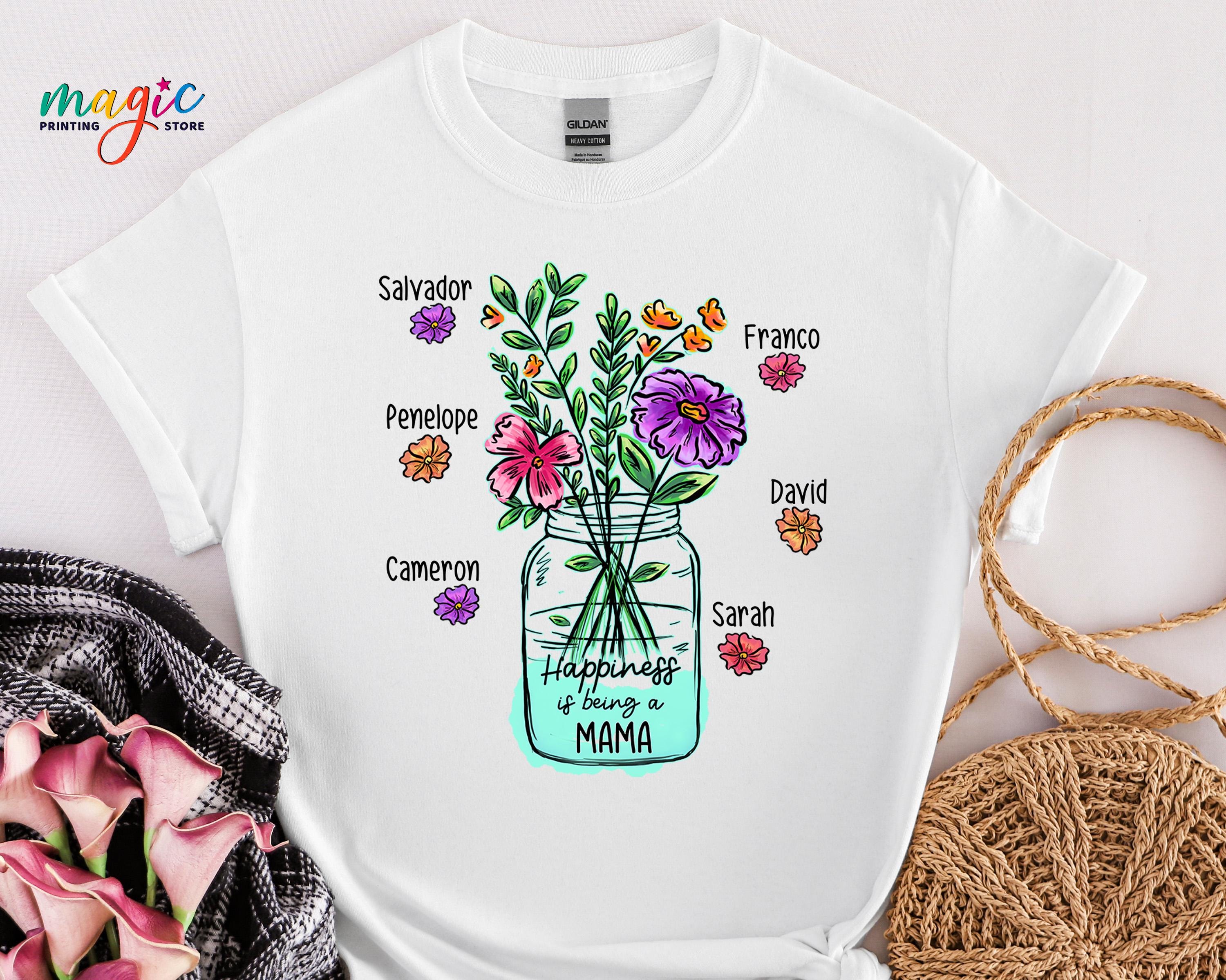 Happiness Is Being A Grandma Life - Flower Art Shirts Happiness Is Being A Grandma Life - Flower Art Shirts
