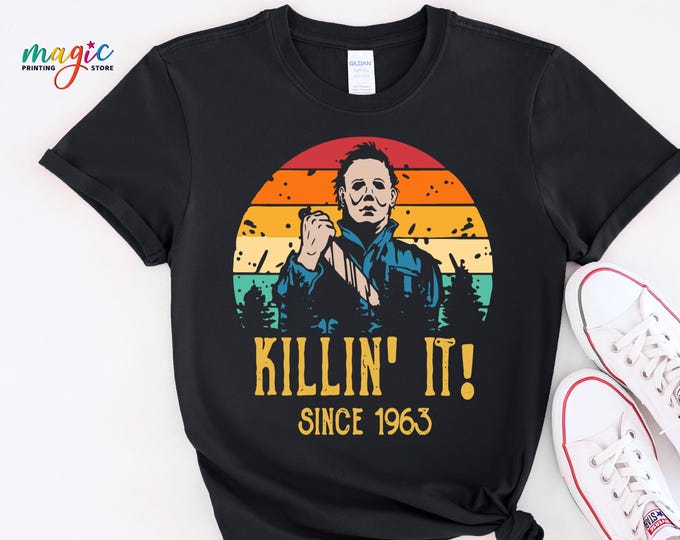 Custom Halloween Shirt, Halloween Lover Gifts, Killin' It Shirt,  Happy Halloween Shirt, Horror Movie Shirt, Horror Shirt, Trendy Shirt