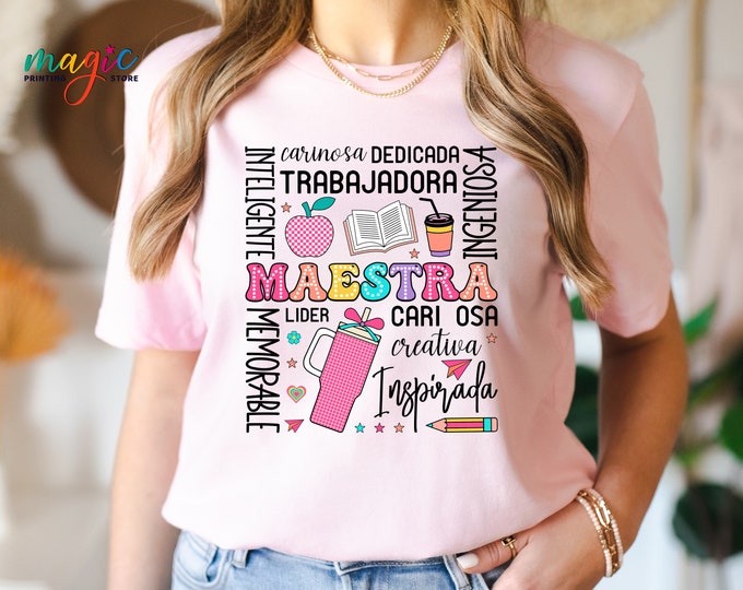 Spanish Teacher Shirt, Maestra Shirt, Back To School Shirt, 1st Day of School, Teacher Life Shirt, Teacher Appreciation, Gift For Teacher