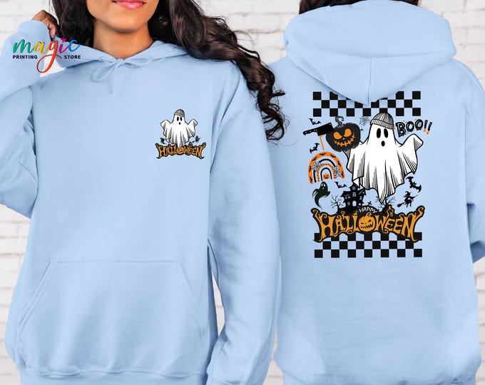 Retro Halloween Boo Sweatshirt, Funny Ghost Sweater, Spooky Season Hoodie, Halloween Costume, Halloween Gift
