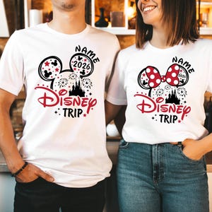 Camiseta personalizada de viaje a Disney 2026, camiseta familiar de Disney, camiseta de Disneyworld, camiseta de Disneyland, camisetas familiares de Disneyworld