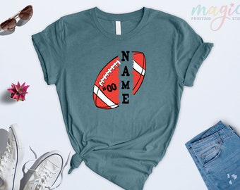 Personalized Football Shirt, Custom Game Day Tee, Sports Fan Apparel, School Spirit Gift