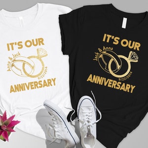 It's Our Anniversary Couple Shirt,Couple Anniversary Shirt,Couple Anniversary Vibes,Wedding Gift For Couple,Engagement Shirt,Valentine Shirt