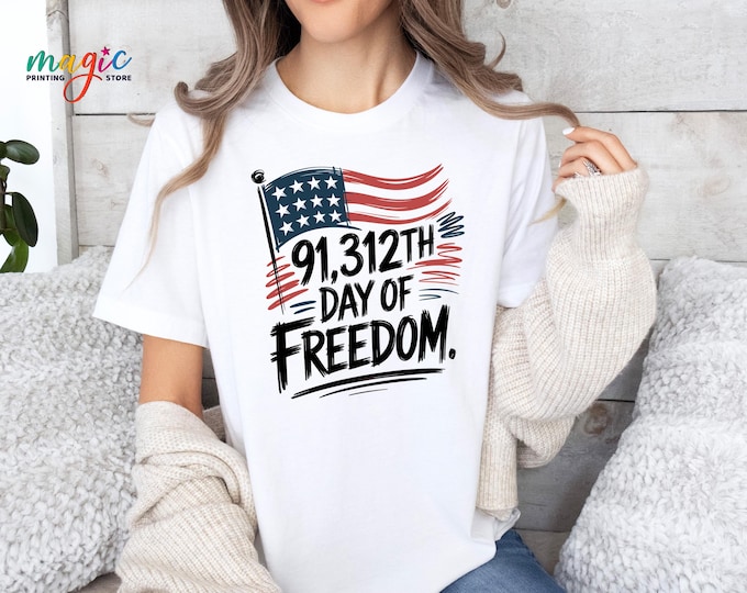 America 250th Anniversary Shirt, 91312th Day of Freedom Tshirt, Patriotic Shirt with USA Flag, Celebrating Independence Day Gift