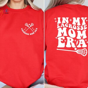 Lacrosse Mom Era Sweatshirt, Retro LAX Mama Comfort Colors® Crewneck image 6