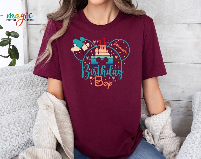 Custom Disney Birthday Squad T-shirt, Personalized Family Matching Sweater