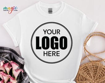 Custom Your Logo Here Shirt, Personalized Business T-Shirt, Company Branding Tee