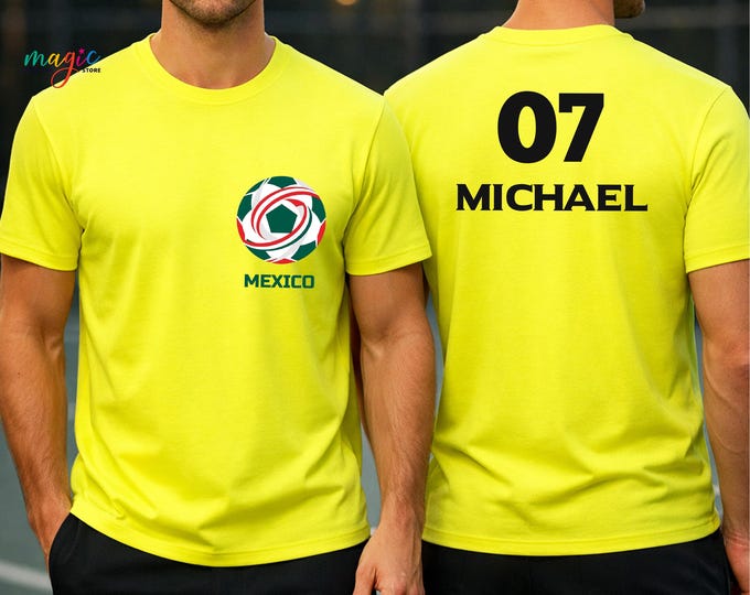 Custom Name Soccer Tour Performance Tee, Personalized Nations Team Performance Shirt, Soccer Game Day Gift