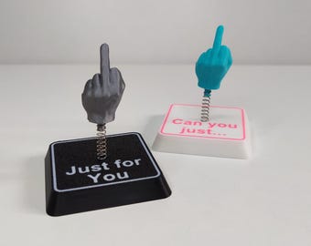 Divertido juguete de escritorio con forma de dedo corazón tembloroso, impreso en 3D. Regalo sarcástico. Regalo de cumpleaños. Broma para compañeros de trabajo. Texto personalizado. Regalo para papá.