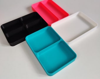 Bandeja de escritorio impresa en 3D. Almacenamiento de objetos pequeños. Organizador de escritorio. Decoración para el espacio de trabajo. Para el hogar, la escuela y la oficina.