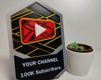 Premio al Creador Personalizado Impreso en 3D: Placa de Hito Personalizada. Texto y colores personalizados.