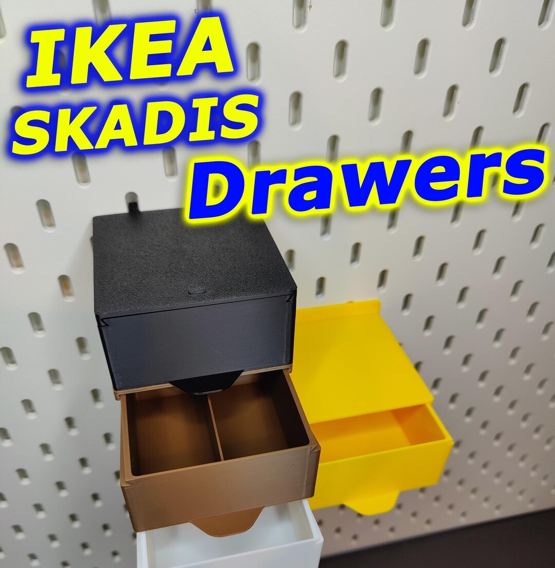 3D Printed Ikea Skadis Drawers. Pegboard Organizers. Easy Install ...