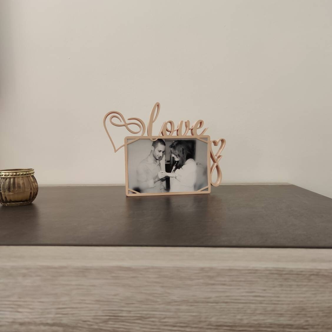 Cadre Photo Cœur, Infini Personnalisé