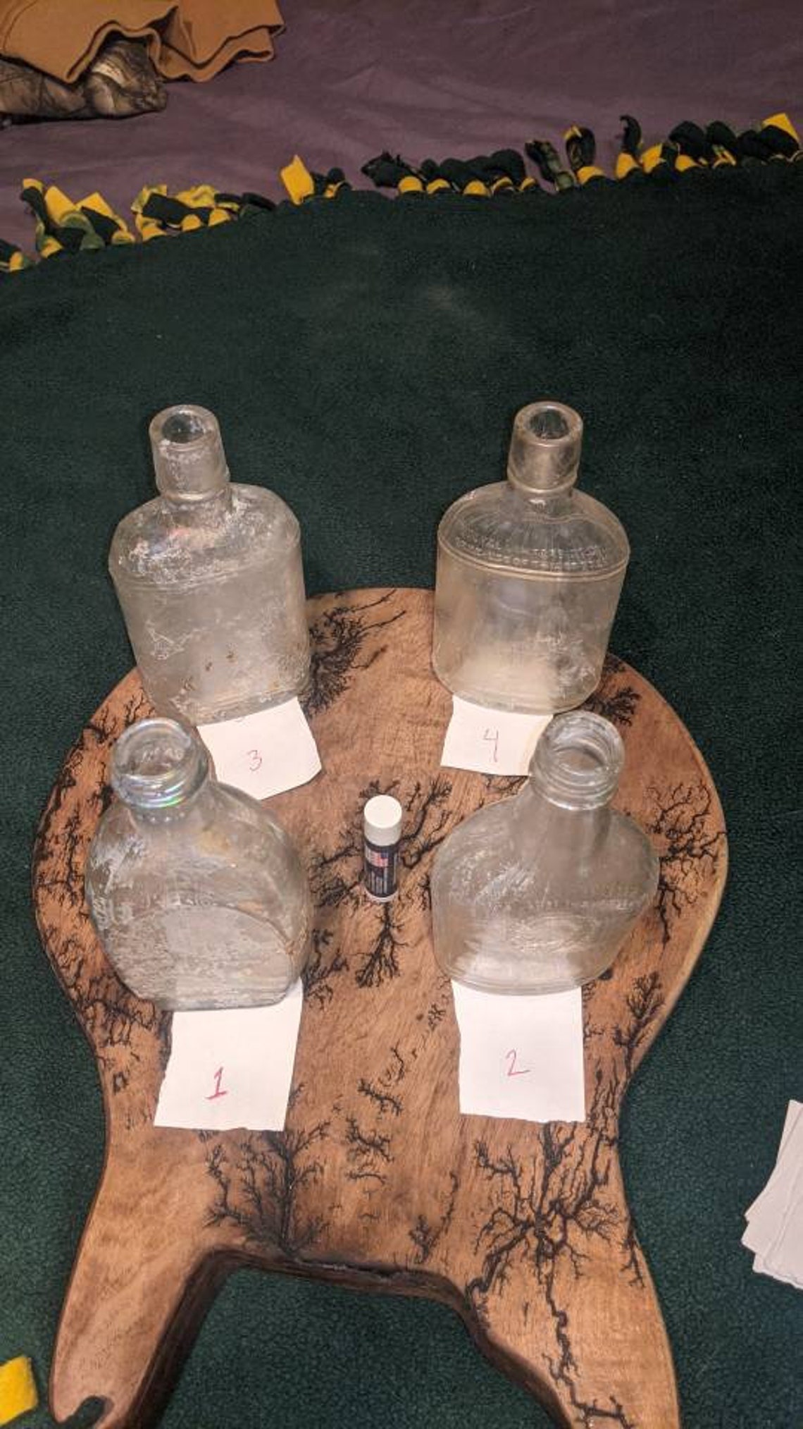 Vintage liquor bottleshalf pint Etsy