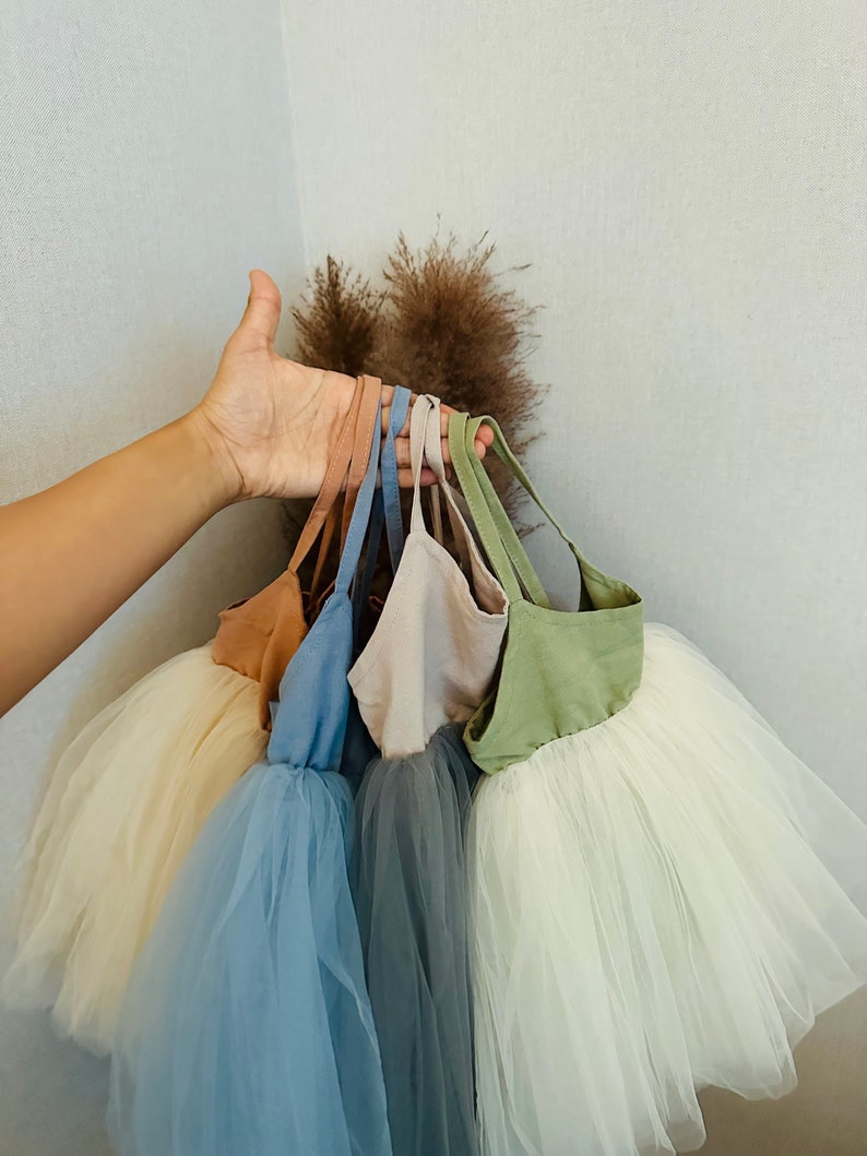 Prinzessinnen Kleid passende Haarband / Tüll Kleid, Ballerina, Tütü Kleid, Nordic, Fashion Baby, Montessori, Geburtstag, Blumenmädchen Bild 1