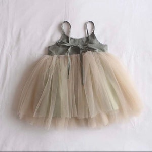 Prinzessinnen Kleid passende Haarband / Tüll Kleid, Ballerina, Tütü Kleid, Nordic, Fashion Baby, Montessori, Geburtstag, Blumenmädchen Bild 7