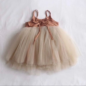 Prinzessinnen Kleid passende Haarband / Tüll Kleid, Ballerina, Tütü Kleid, Nordic, Fashion Baby, Montessori, Geburtstag, Blumenmädchen Bild 4