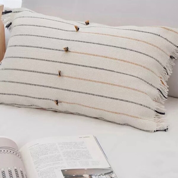 Lumbar Pillow Cover 12x20 Etsy