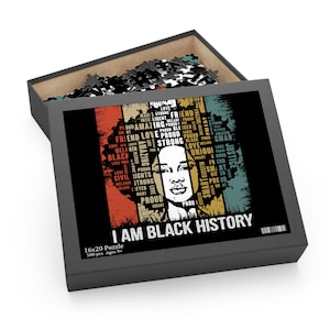 500 Puzzles For Black History Month, Afro Black Women Are Black History Puzzle, Gift For Her, Birthday Gift For her image 1