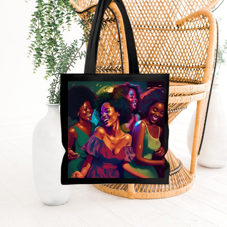 Silkfly 4er Pack Afrikanische Tragetaschen Für Damen - Große Schultertaschen Aus Leinen, 45x40x15 Cm