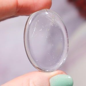 Clear Quartz Worry Stones, Clear Quartz Pocket Stone Crystal Gift for Balance, Clear Quartz Worry Stone Crystal, Crystal Healing for Friends