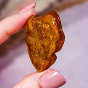 Healing Crystal, Crystal Gift, Tumbled Gemstone, Tumbled Stone, Pocket Stone, Positive Crystal, healing crystals, spiritual, Amber, Natural Fossil, Amber Fossil, Tumblestone, Amber Free Form