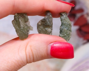 Moldavite Under 1g, Intuitively Chosen, Authentic Czech Tektite, Transformation Crystal