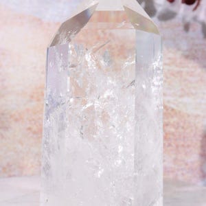 Clear Quartz Tower AAA-Grade Brazil, Inclusion Quartz, Quartz Point, Silicate Crystal, Home Decor Crystal, Crown Chakra, High Quality Quartz